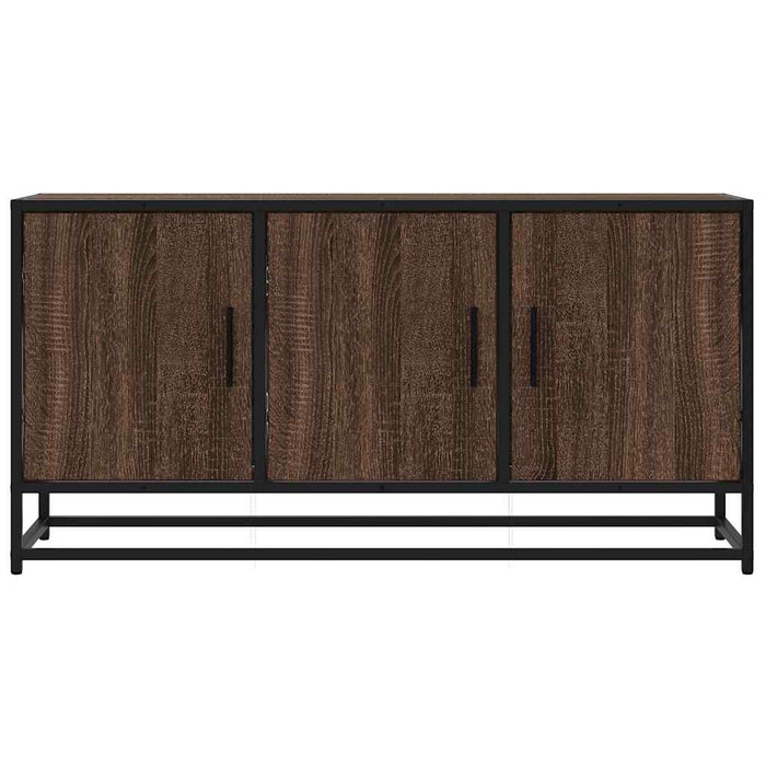 Dulap TV stejar maro, 100x35x50 cm lemn prelucrat și metal - WALTI WALTI