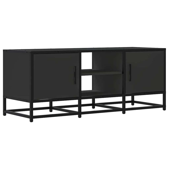 Dulap TV, negru, 100x35x41 cm, lemn prelucrat și metal - WALTI WALTI