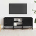 Dulap TV, negru, 100x35x41 cm, lemn prelucrat și metal - WALTI WALTI