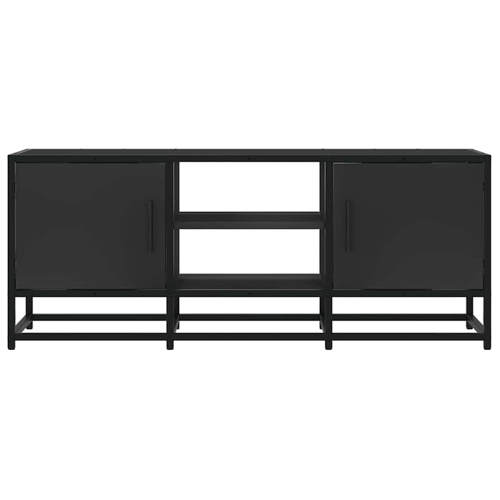 Dulap TV, negru, 100x35x41 cm, lemn prelucrat și metal - WALTI WALTI