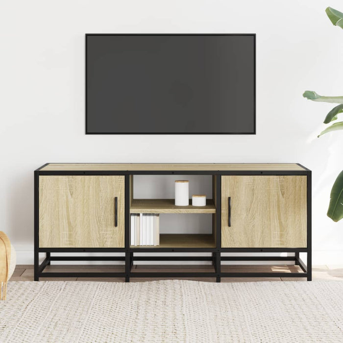 Dulap TV, stejar sonoma, 100x35x41 cm, lemn prelucrat și metal - WALTI WALTI