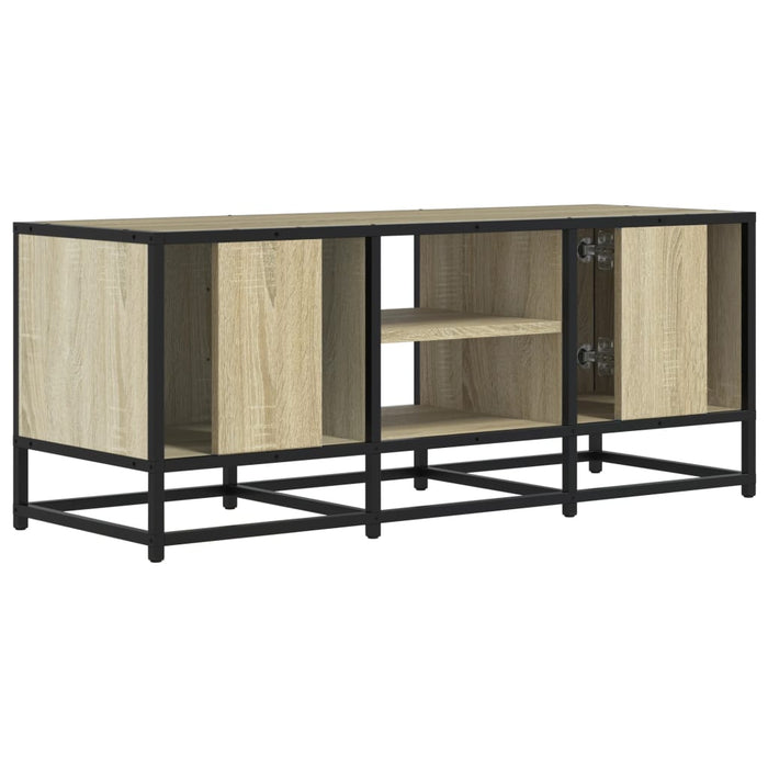 Dulap TV, stejar sonoma, 100x35x41 cm, lemn prelucrat și metal - WALTI WALTI