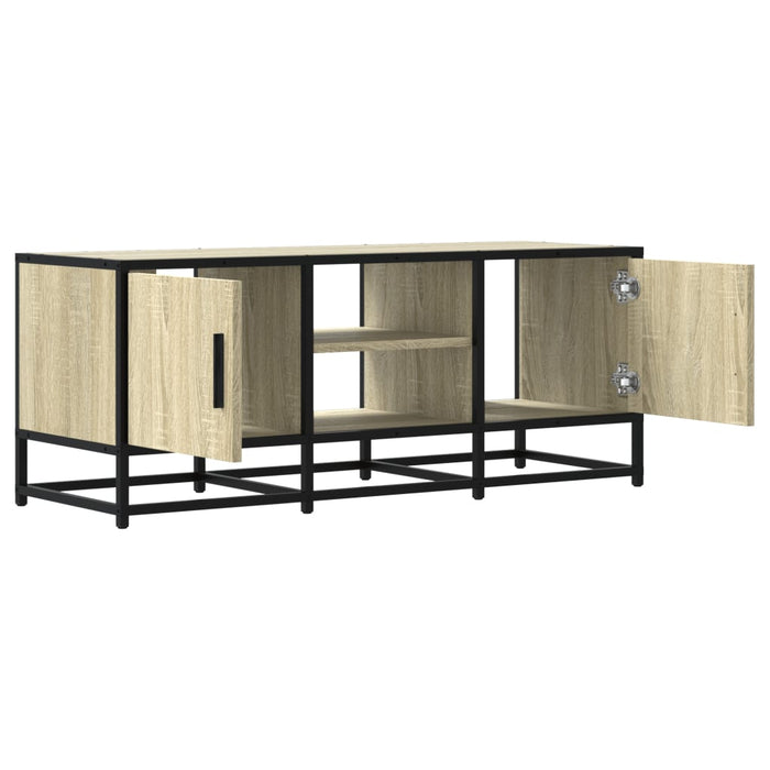 Dulap TV, stejar sonoma, 100x35x41 cm, lemn prelucrat și metal - WALTI WALTI