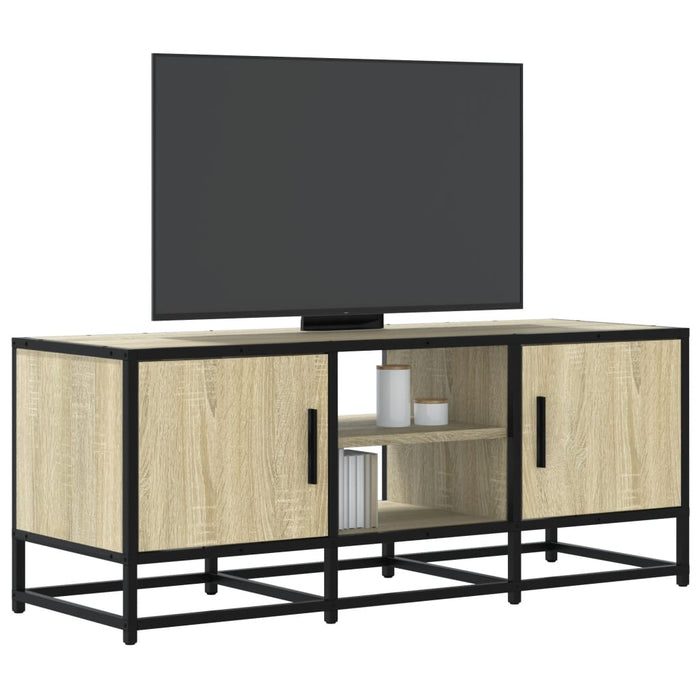 Dulap TV, stejar sonoma, 100x35x41 cm, lemn prelucrat și metal - WALTI WALTI