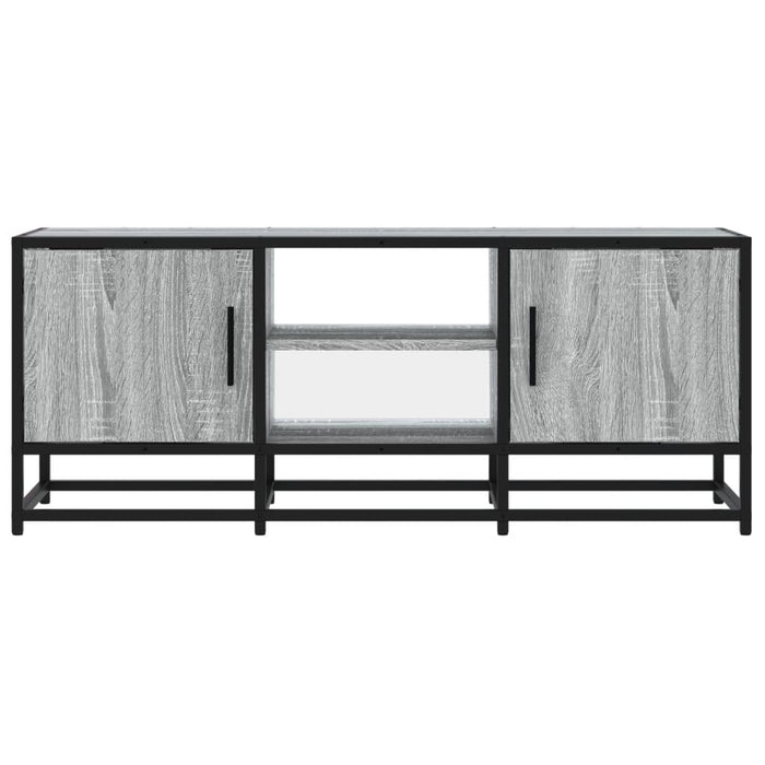 Dulap TV, gri sonoma, 100x35x41 cm, lemn prelucrat și metal - WALTI WALTI