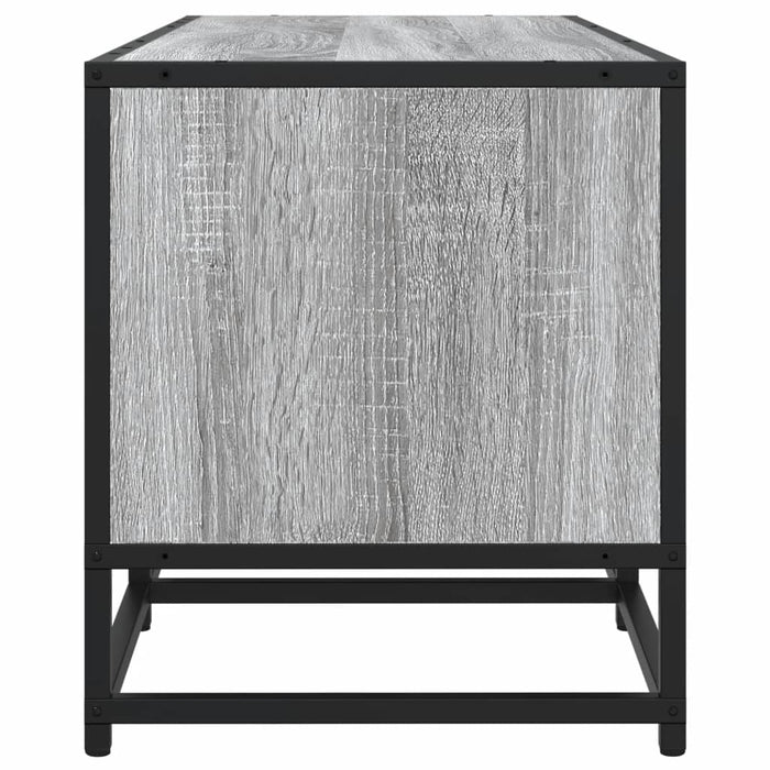Dulap TV, gri sonoma, 100x35x41 cm, lemn prelucrat și metal - WALTI WALTI