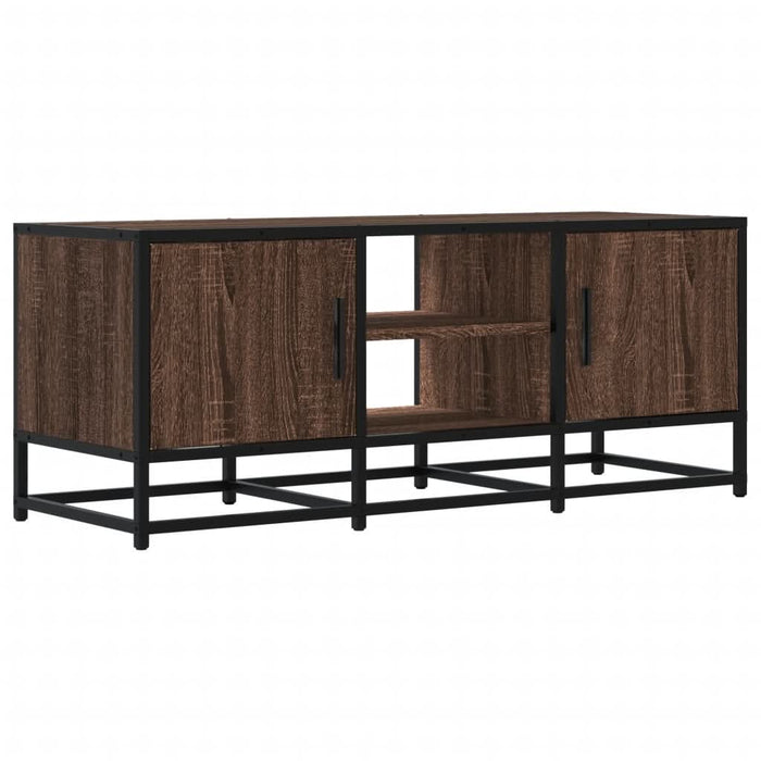 Dulap TV, stejar maro, 100x35x41 cm, lemn prelucrat și metal - WALTI WALTI