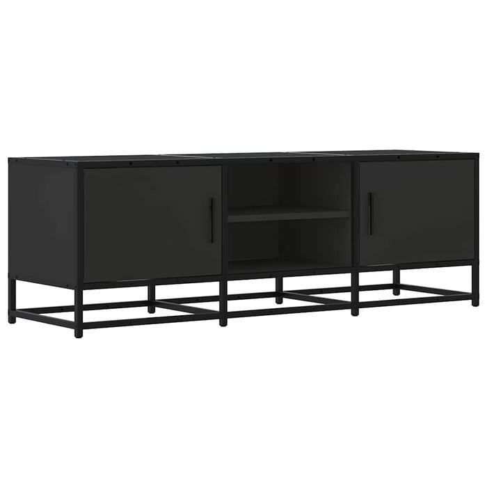 Dulap TV, negru, 120x35x41 cm, lemn prelucrat și metal - WALTI WALTI