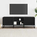 Dulap TV, negru, 120x35x41 cm, lemn prelucrat și metal - WALTI WALTI