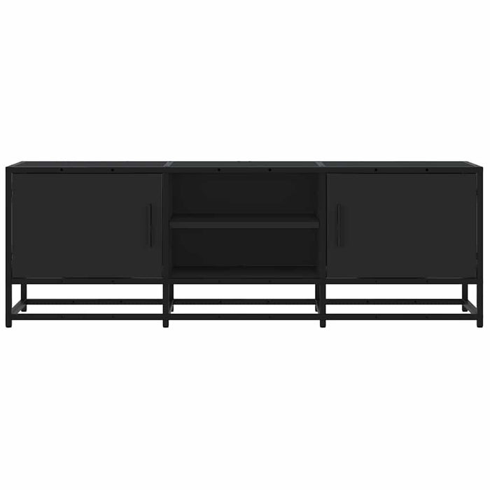 Dulap TV, negru, 120x35x41 cm, lemn prelucrat și metal - WALTI WALTI