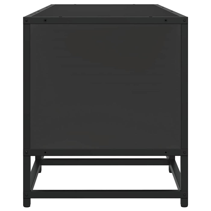 Dulap TV, negru, 120x35x41 cm, lemn prelucrat și metal - WALTI WALTI