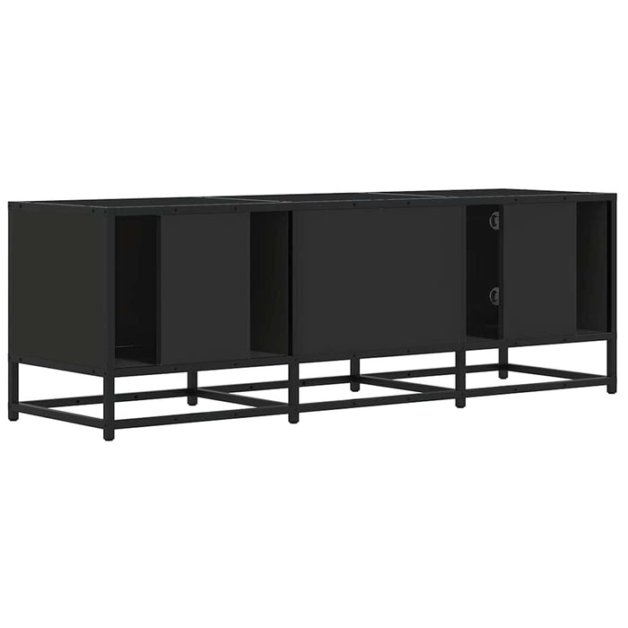 Dulap TV, negru, 120x35x41 cm, lemn prelucrat și metal - WALTI WALTI