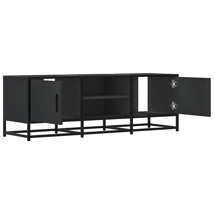 Dulap TV, negru, 120x35x41 cm, lemn prelucrat și metal - WALTI WALTI