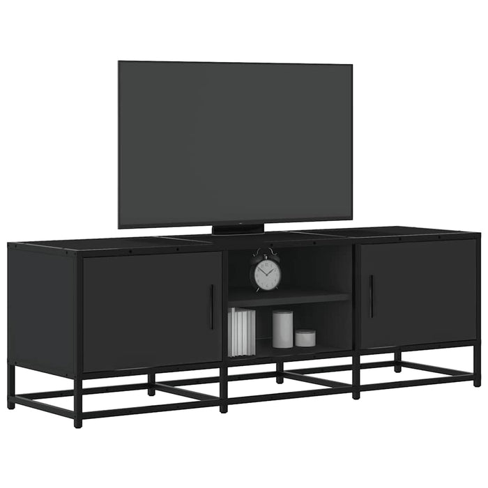 Dulap TV, negru, 120x35x41 cm, lemn prelucrat și metal - WALTI WALTI