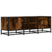 Dulap TV stejar fumuriu, 120x35x41 cm lemn prelucrat și metal - WALTI WALTI