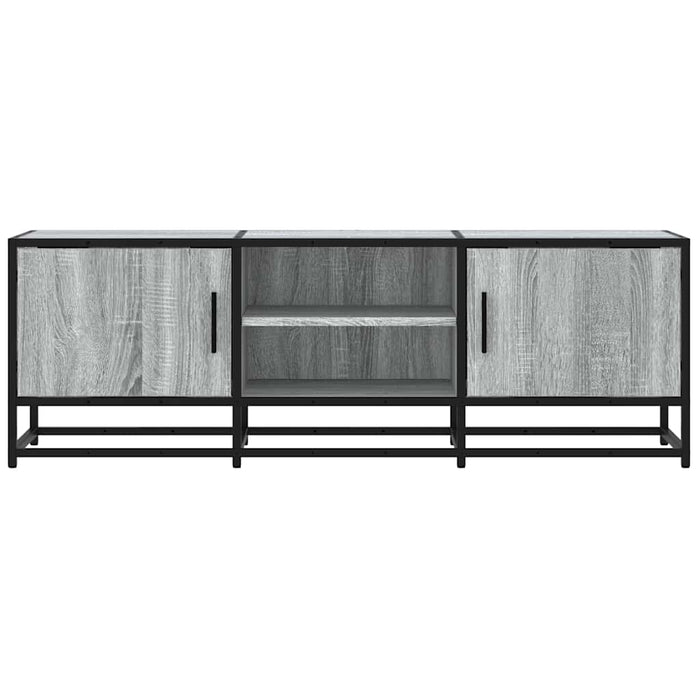 Dulap TV, gri sonoma, 120x35x41 cm, lemn prelucrat și metal WALTI