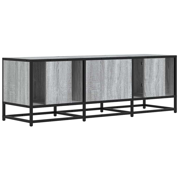 Dulap TV, gri sonoma, 120x35x41 cm, lemn prelucrat și metal WALTI