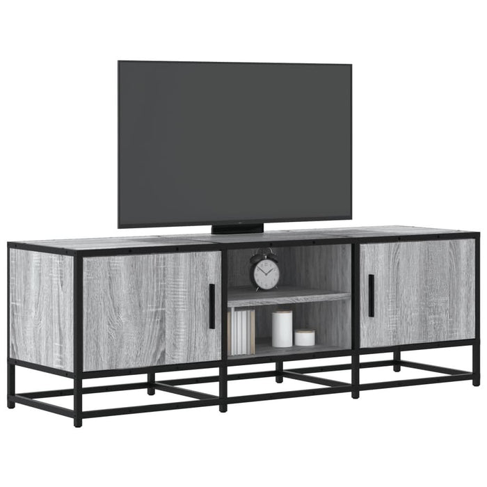 Dulap TV, gri sonoma, 120x35x41 cm, lemn prelucrat și metal WALTI