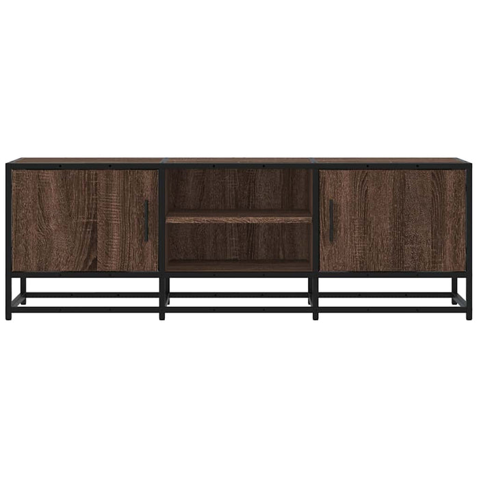 Dulap TV, stejar maro, 120x35x41 cm, lemn prelucrat și metal - WALTI WALTI