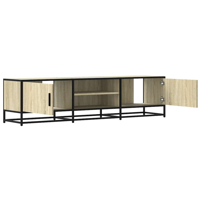 Dulap TV, stejar sonoma, 160x35x41 cm, lemn prelucrat și metal - WALTI WALTI