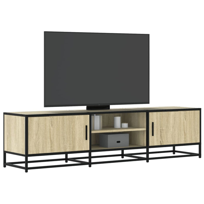 Dulap TV, stejar sonoma, 160x35x41 cm, lemn prelucrat și metal - WALTI WALTI