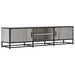 Dulap TV gri sonoma, 160x35x41 cm lemn prelucrat și metal - WALTI WALTI