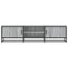Dulap TV gri sonoma, 160x35x41 cm lemn prelucrat și metal - WALTI WALTI