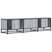 Dulap TV gri sonoma, 160x35x41 cm lemn prelucrat și metal - WALTI WALTI