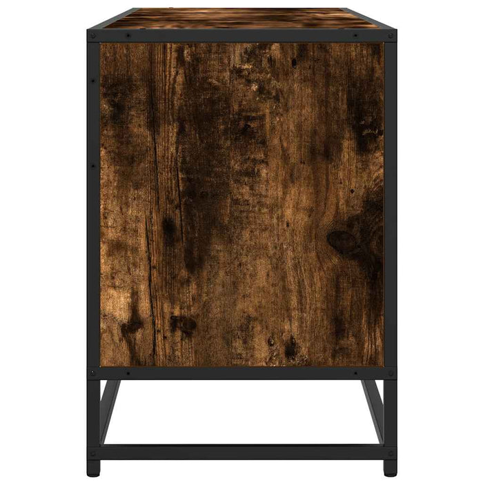 Dulap TV stejar fumuriu, 150x35x41 cm lemn prelucrat și metal WALTI