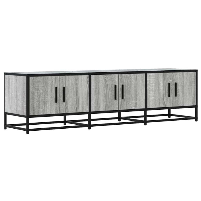 Dulap TV, gri sonoma, 150x35x41 cm, lemn prelucrat și metal - WALTI WALTI