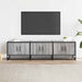 Dulap TV, gri sonoma, 150x35x41 cm, lemn prelucrat și metal - WALTI WALTI