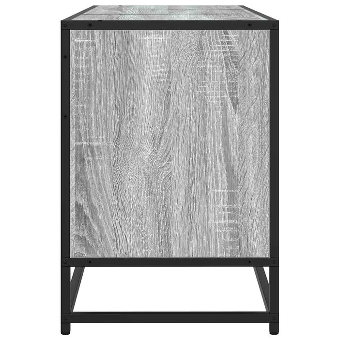 Dulap TV, gri sonoma, 150x35x41 cm, lemn prelucrat și metal - WALTI WALTI