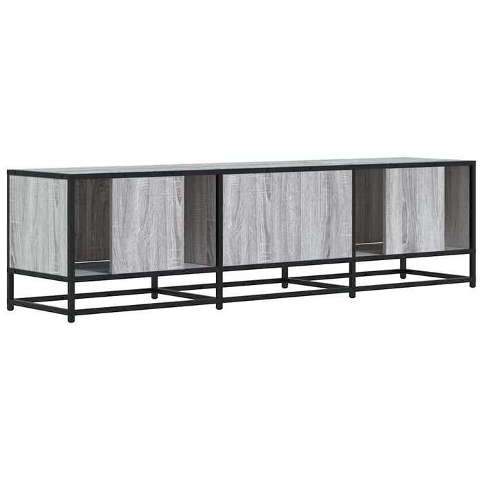 Dulap TV, gri sonoma, 150x35x41 cm, lemn prelucrat și metal - WALTI WALTI
