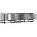 Dulap TV, gri sonoma, 150x35x41 cm, lemn prelucrat și metal - WALTI WALTI