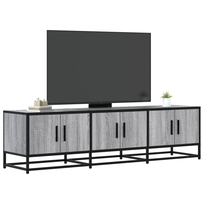 Dulap TV, gri sonoma, 150x35x41 cm, lemn prelucrat și metal - WALTI WALTI