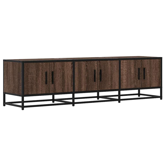 Dulap TV, stejar maro, 150x35x41 cm, lemn prelucrat și metal - WALTI WALTI
