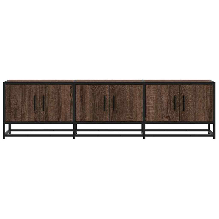 Dulap TV, stejar maro, 150x35x41 cm, lemn prelucrat și metal - WALTI WALTI
