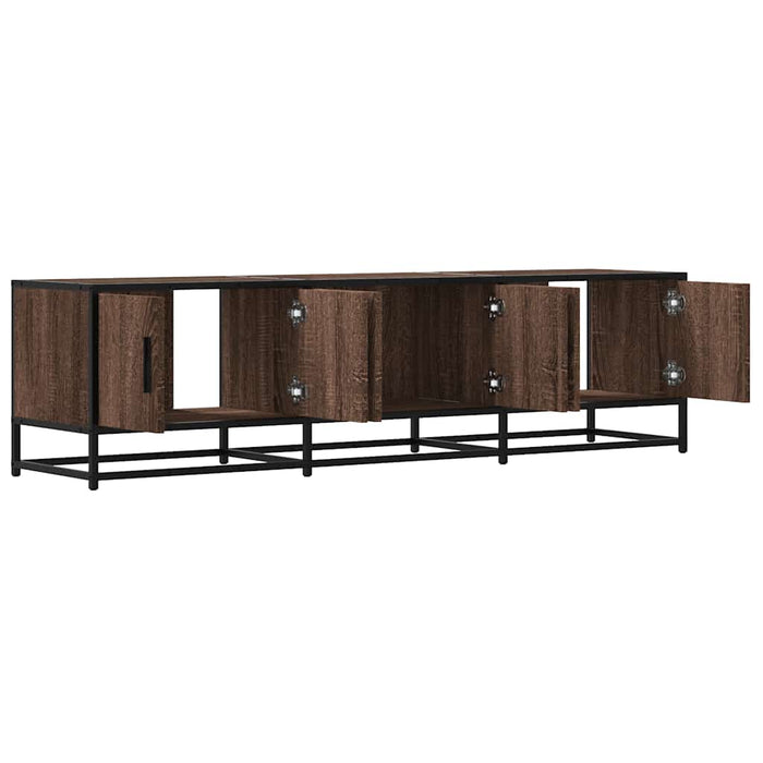 Dulap TV, stejar maro, 150x35x41 cm, lemn prelucrat și metal - WALTI WALTI