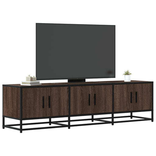 Dulap TV, stejar maro, 150x35x41 cm, lemn prelucrat și metal - WALTI WALTI