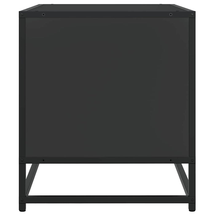 Dulap TV, negru, 61x40x46 cm, lemn prelucrat și metal - WALTI WALTI