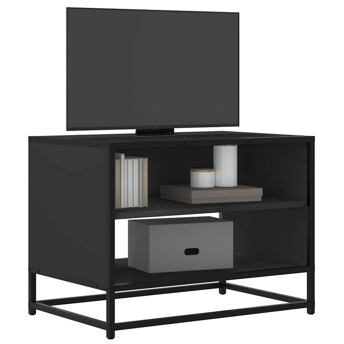 Dulap TV, negru, 61x40x46 cm, lemn prelucrat și metal - WALTI WALTI