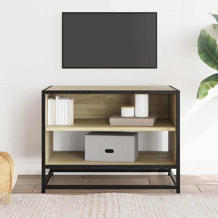 Comodă TV, stejar sonoma, 61x40x46 cm, lemn prelucrat și metal - WALTI WALTI