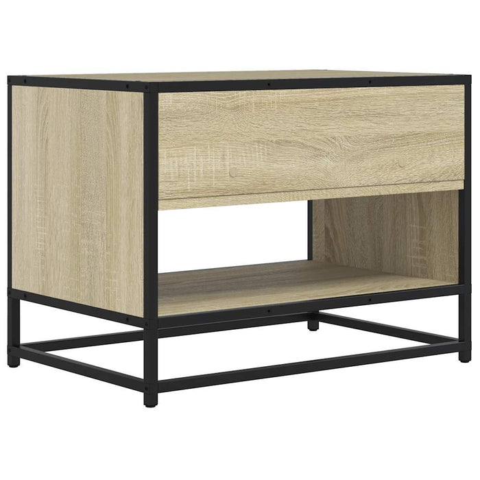 Comodă TV, stejar sonoma, 61x40x46 cm, lemn prelucrat și metal - WALTI WALTI