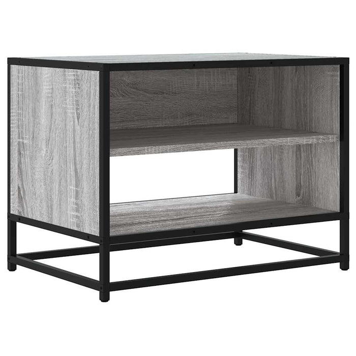 Dulap TV, gri sonoma, 61x40x46 cm, lemn prelucrat și metal - WALTI WALTI
