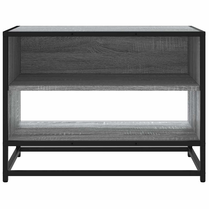 Dulap TV, gri sonoma, 61x40x46 cm, lemn prelucrat și metal - WALTI WALTI