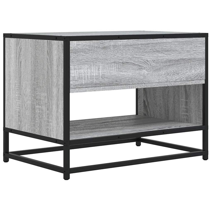 Dulap TV, gri sonoma, 61x40x46 cm, lemn prelucrat și metal - WALTI WALTI