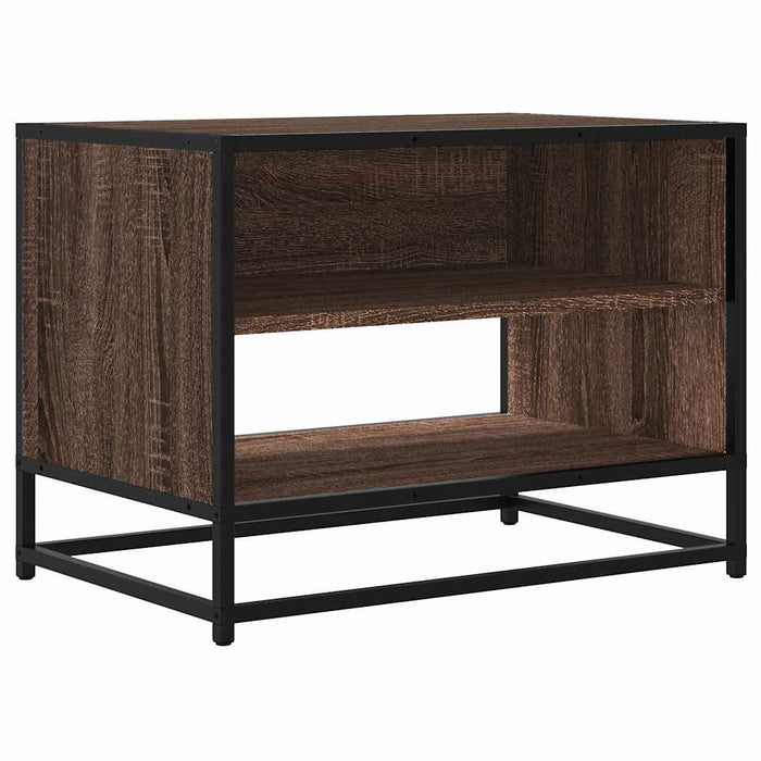 Comodă TV, stejar maro, 61x40x46 cm lemn prelucrat și metal - WALTI WALTI