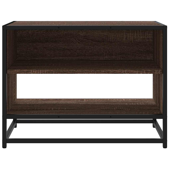 Comodă TV, stejar maro, 61x40x46 cm lemn prelucrat și metal - WALTI WALTI
