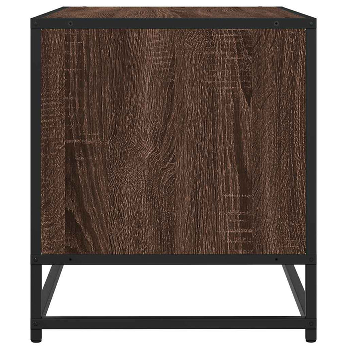 Comodă TV, stejar maro, 61x40x46 cm lemn prelucrat și metal - WALTI WALTI