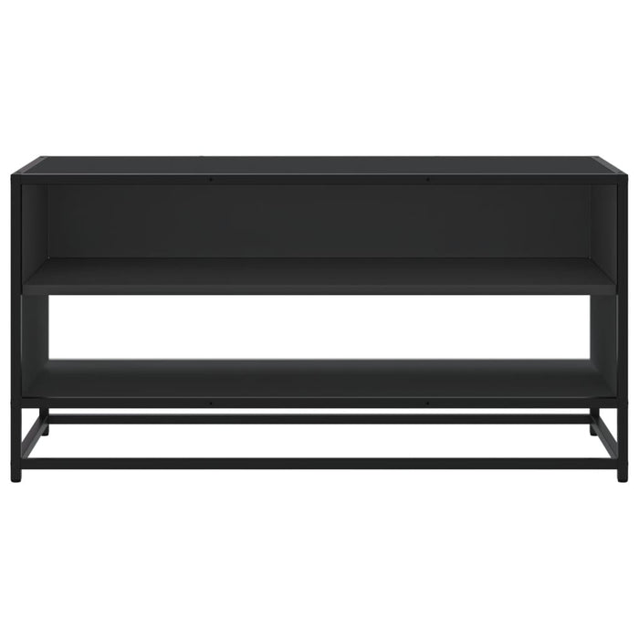 Dulap TV, negru, 91x40x46 cm, lemn prelucrat și metal - WALTI WALTI
